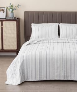 Juego de Colcha de 3 Piezas Reversible con Fundas de