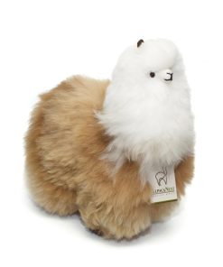 Peluche de Llama AlpacaNext - 12 pulgadas. -Marrón y Blanco