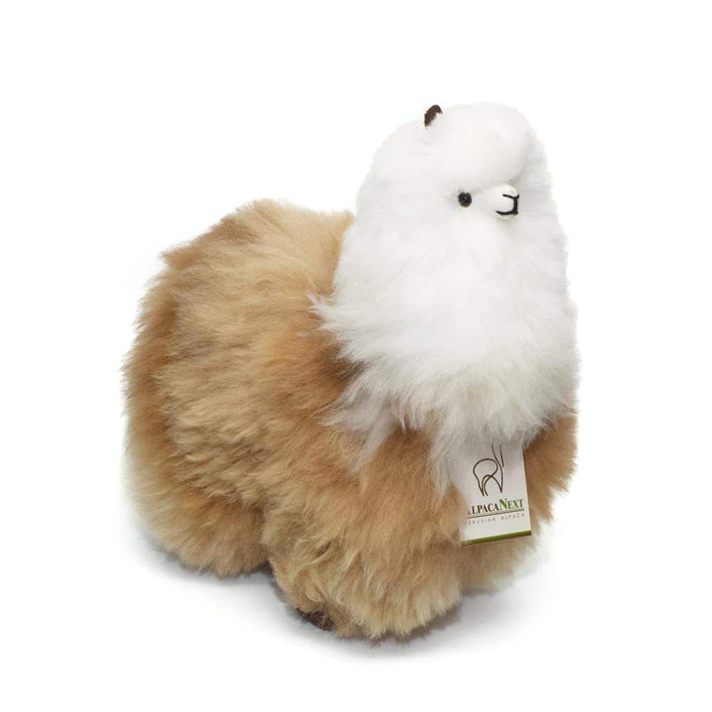 Peluche de Llama AlpacaNext - 12 pulgadas. -Marrón y Blanco