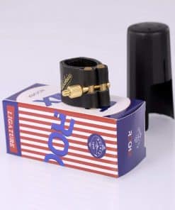 Ligadura de cuero genuino Rochix y tapa de -rinete Bb