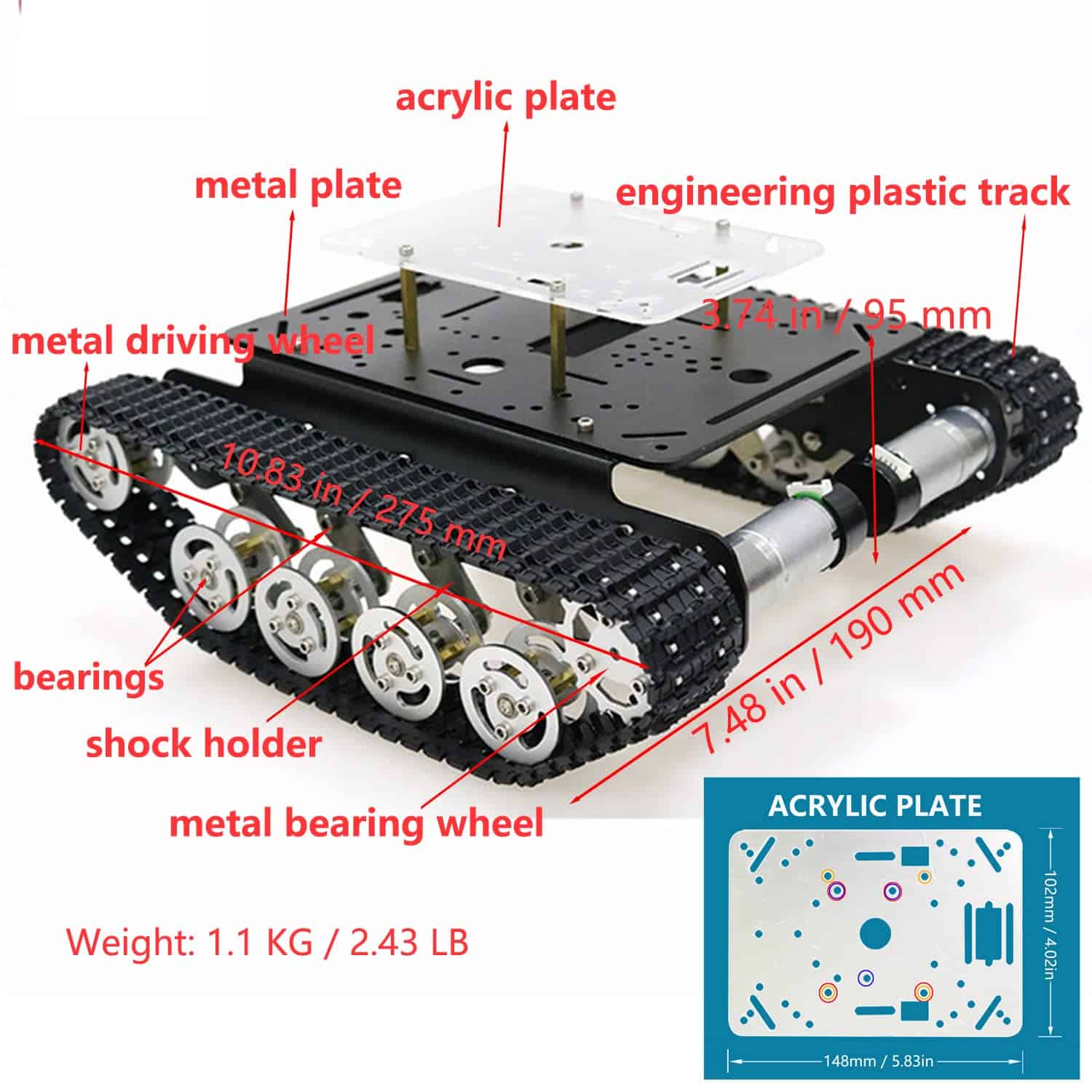 Chasis de carro de tanque de absorción de choque - Imagen 3