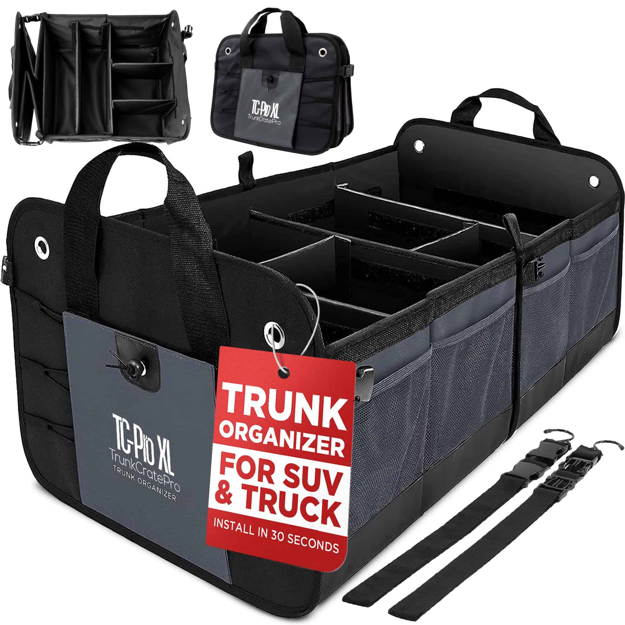 TRUNKCRATEPRO - Organizador de maletero XL para SUV, coche,