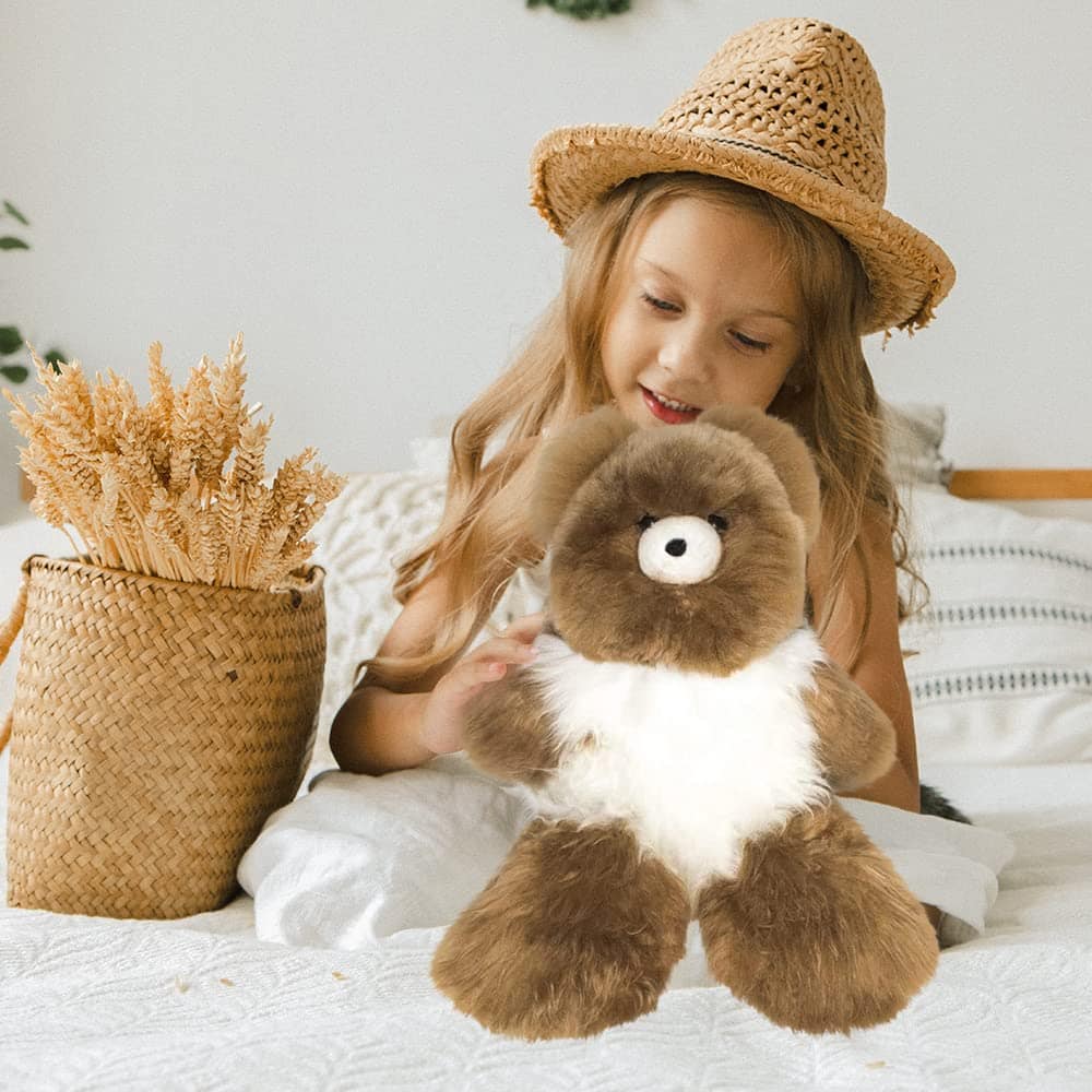 Oso de peluche de alpaca suave y tierno para bebé - 12 - Imagen 4