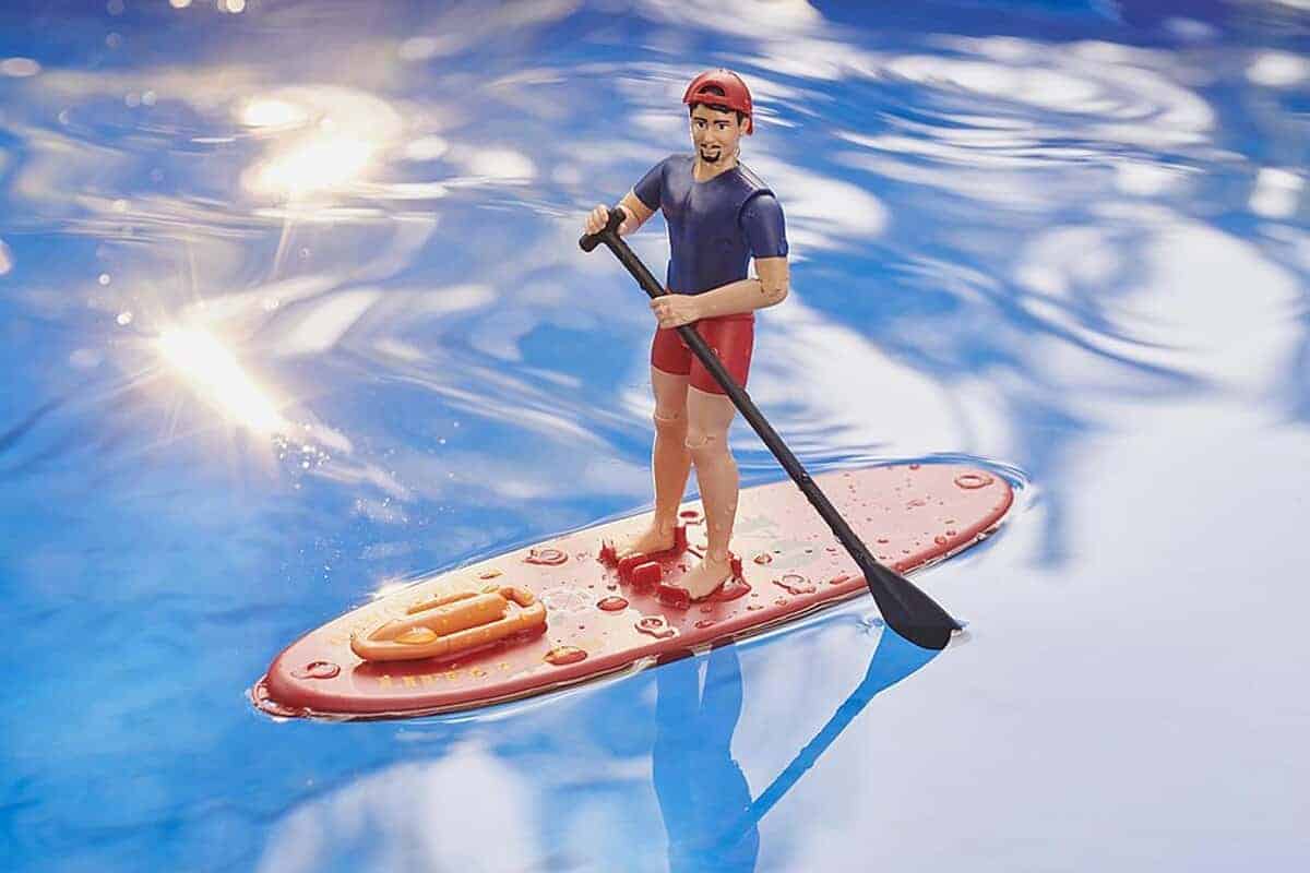 BRUDER RAM 2500 Power Wagen Lifeguard con Figura, Tabla de - Imagen 6