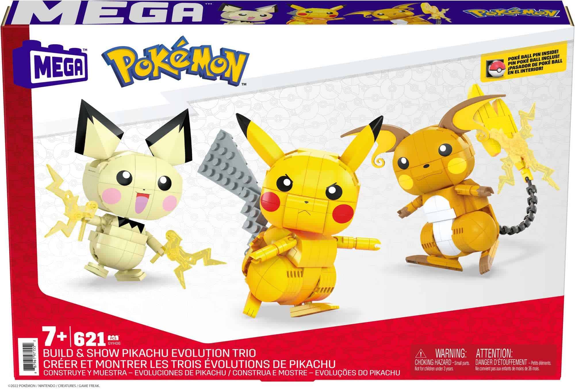 Set de Juguete de Figuras de Acción MEGA Pok�mon, Pikachu, - Imagen 7