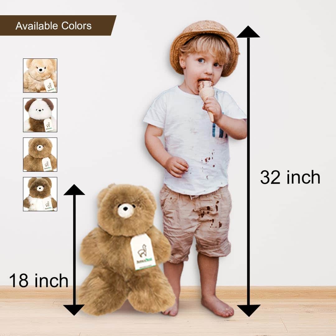 Oso de peluche de alpaca suave y tierno AlpacaNext - 18 - Imagen 7