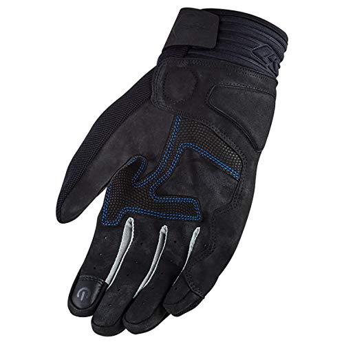 Guantes de turismo todo terreno LS2 para hombre (Negro/Azul - Imagen 3