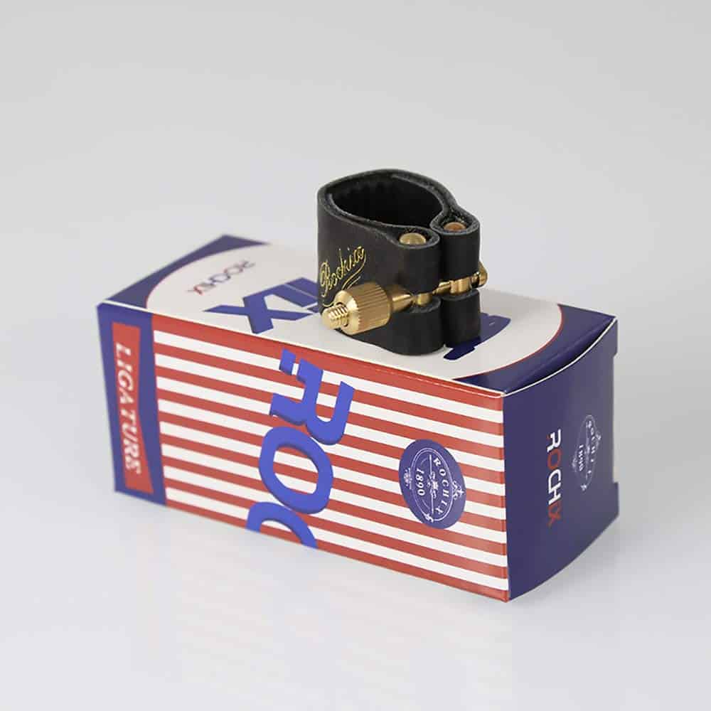 Rochix Abrazadera de Cuero Genuino y Tapa de Plástico para