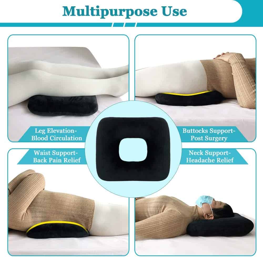 Cojín de Rosquilla AOSSA para Alivio del Dolor de Coxis - Imagen 5