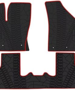 Tapetes de Piso para Automóvil Megiteller -Rojo