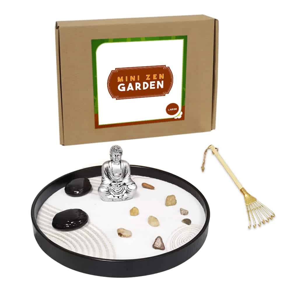 Kit de Jardín Zen para Escritorio, 9.4" Completo Jardines