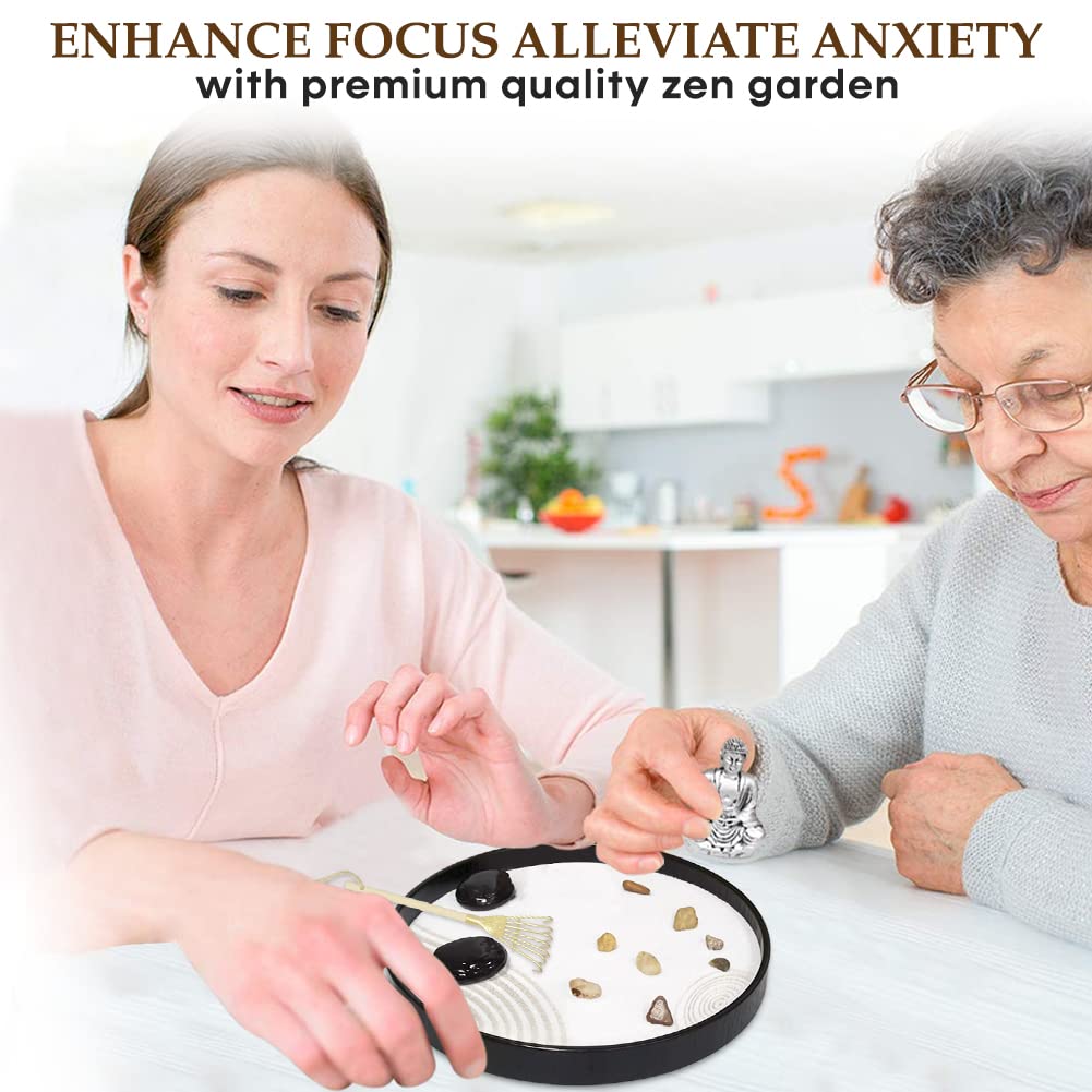 Kit de Jardín Zen para Escritorio, 9.4" Completo Jardines - Imagen 3