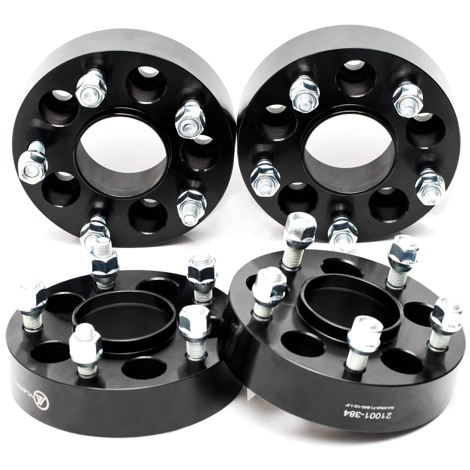 Adaptadores de rueda VLAOSCHI forjados en negro 5x4.5 a 5x5