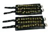 Ghungroo dancing bells anklets ghungroo Pad de cuero negro