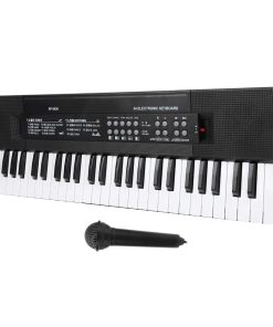 Teclado Electrónico de Piano de 54 Teclas con Micrófono, 8