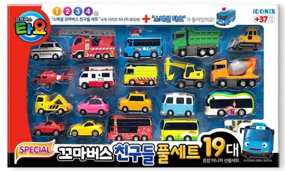 Set Especial Tayo Little Bus Friends Full 19pcs Cars Toys