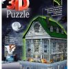 Rompecabezas 3D Ravensburger Casa Embrujada Nocturna para