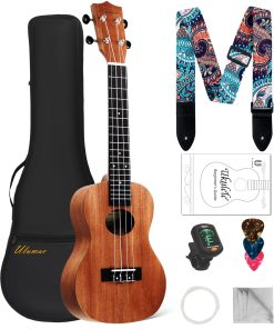 Ukelele de concierto Ulumac, Caoba Maciza de 23 pulgadas