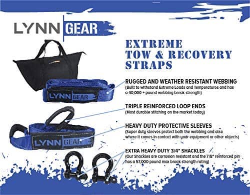LYNN GEAR - 2PK Juego de Correas de Remolque y Recuperación - Imagen 5