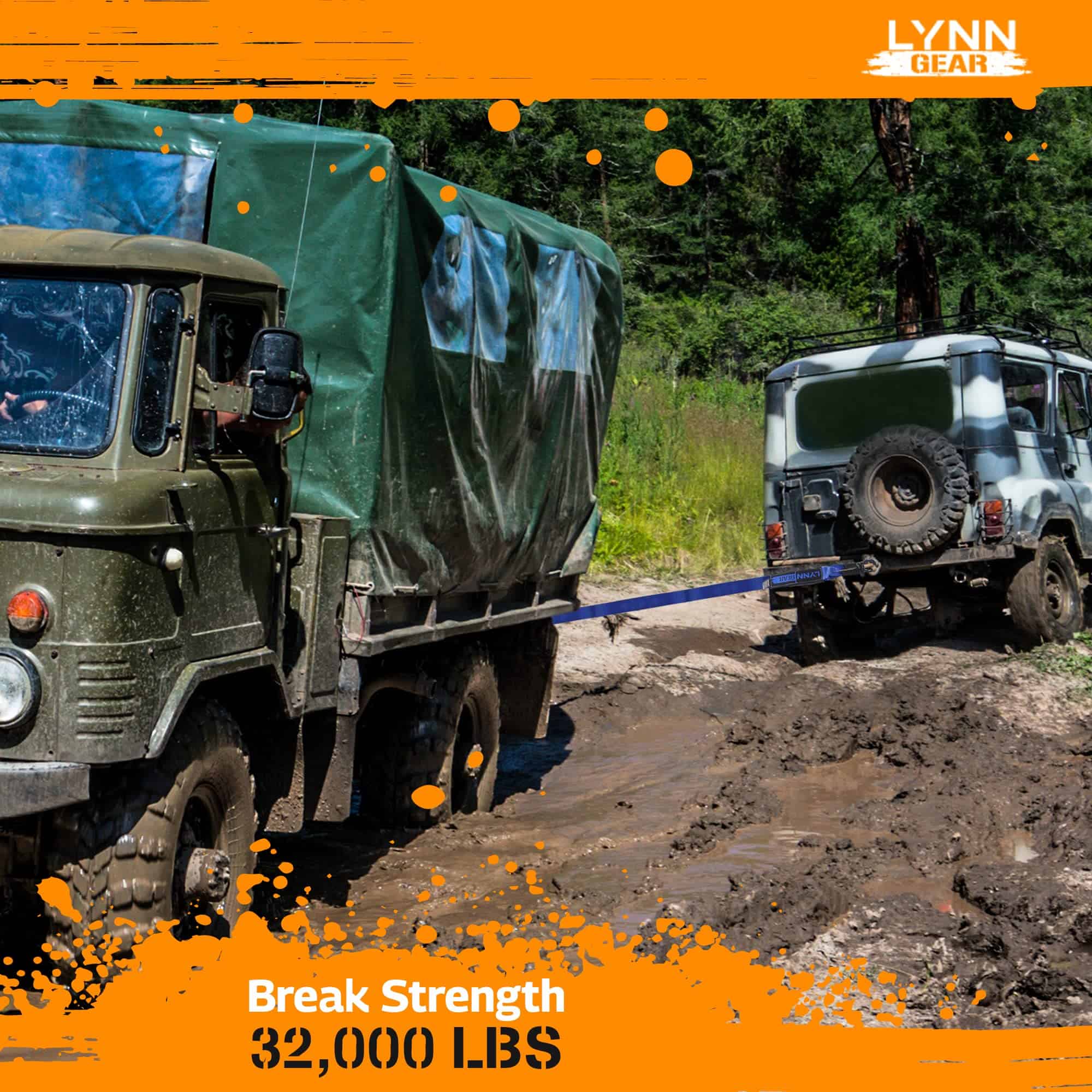 LYNN GEAR - 2PK Juego de Correas de Remolque y Recuperación - Imagen 4