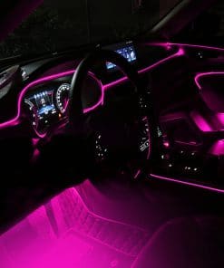 Luces Ambientales para Automóvil QAUBEN 64 Colores Cable de