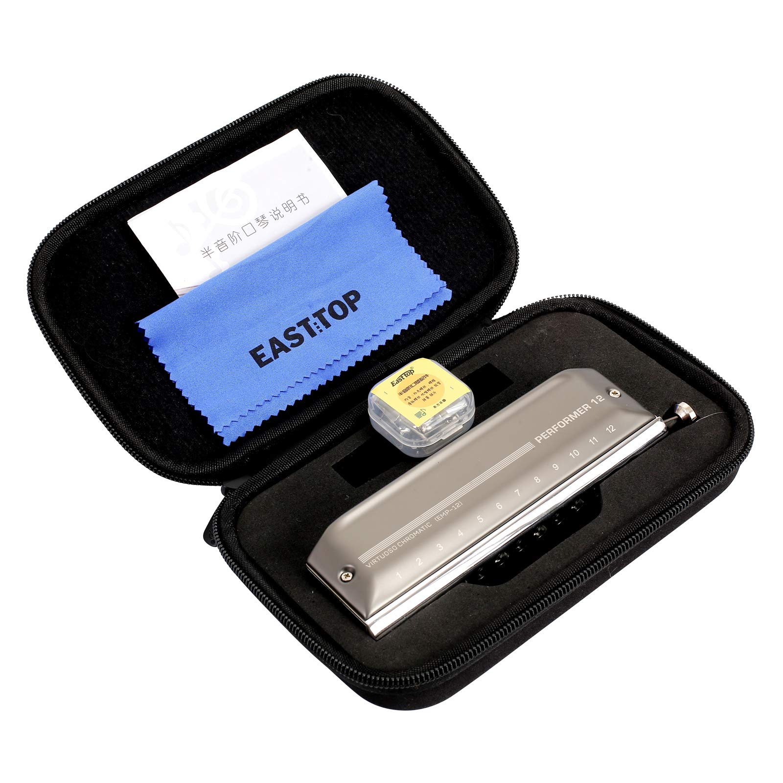 Armonica Cromática de 12 Agujeros 48 Tonos en Do Mayor,