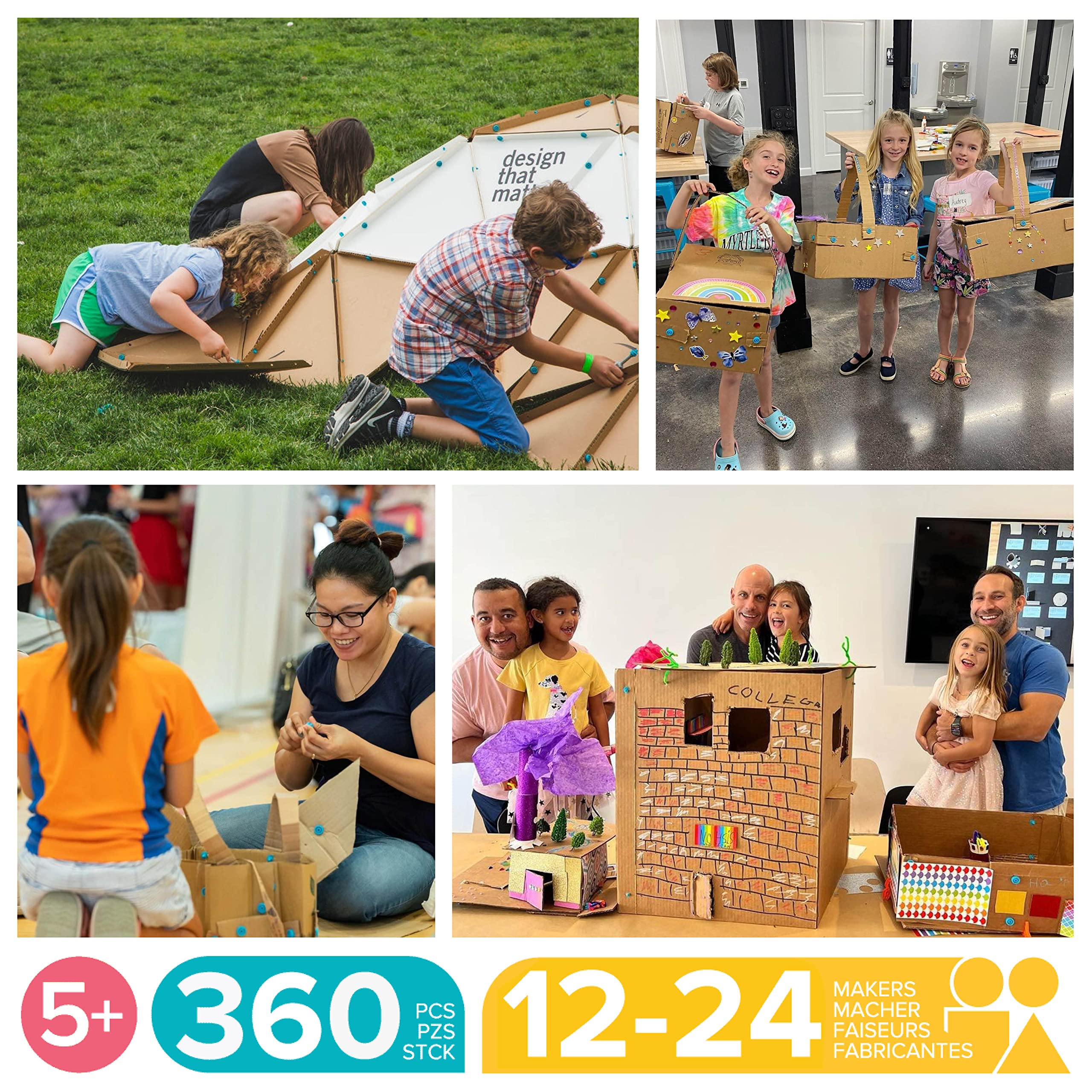 Kit de construcción de cartón reciclado Makedo Invent en - Imagen 9