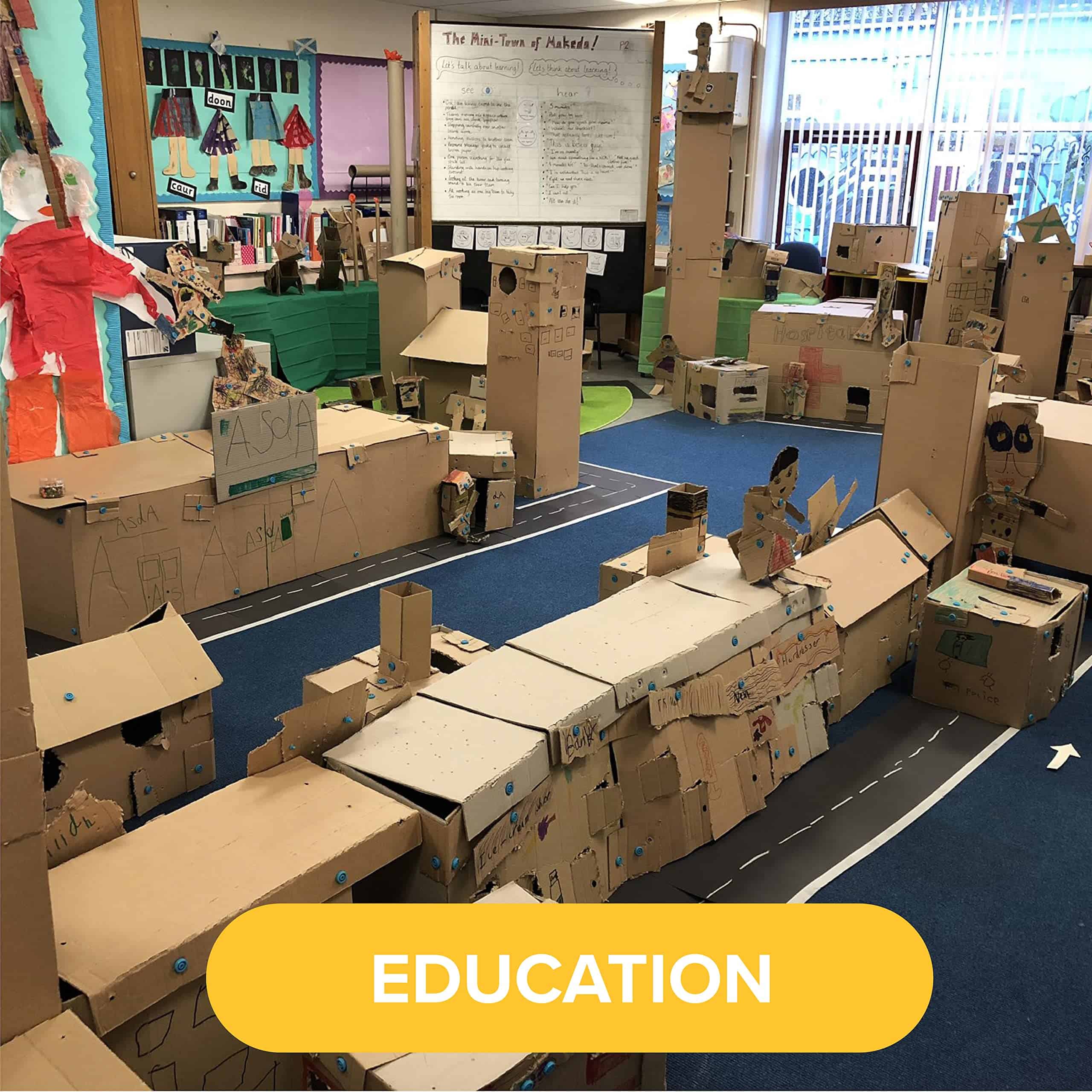 Kit de construcción de cartón reciclado Makedo Invent en - Imagen 5