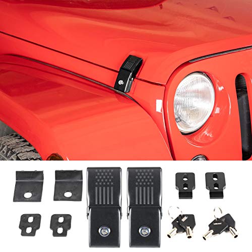 SQQP Pestillos de Capó Kit de Bloqueo de Capó de Aleación