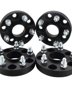 DCVAMOUS 4PC Adaptadores de Rueda Centrical Negros 5x100 a