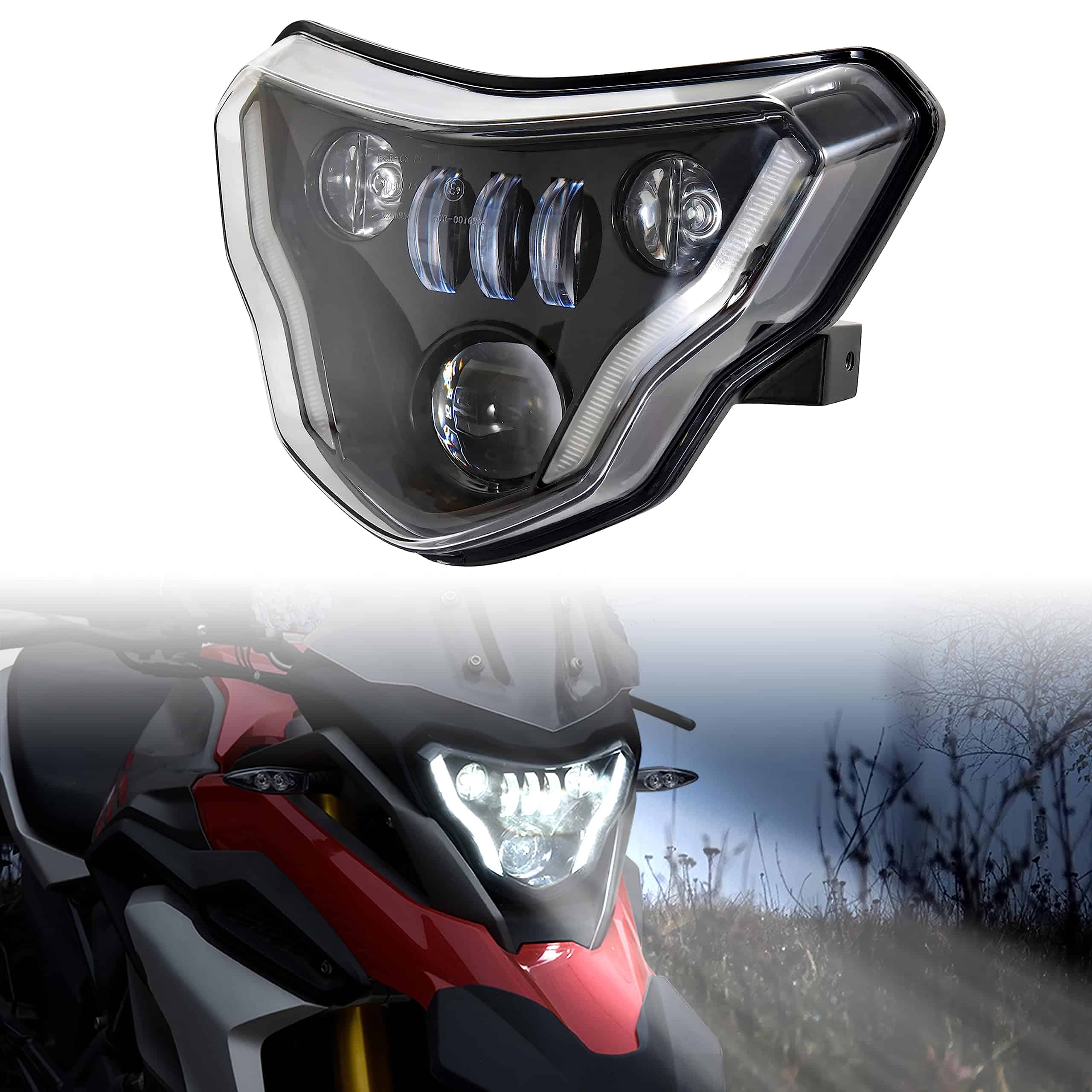 SAUTVS Conjunto de Faros LED para G310GS G310R, Faro