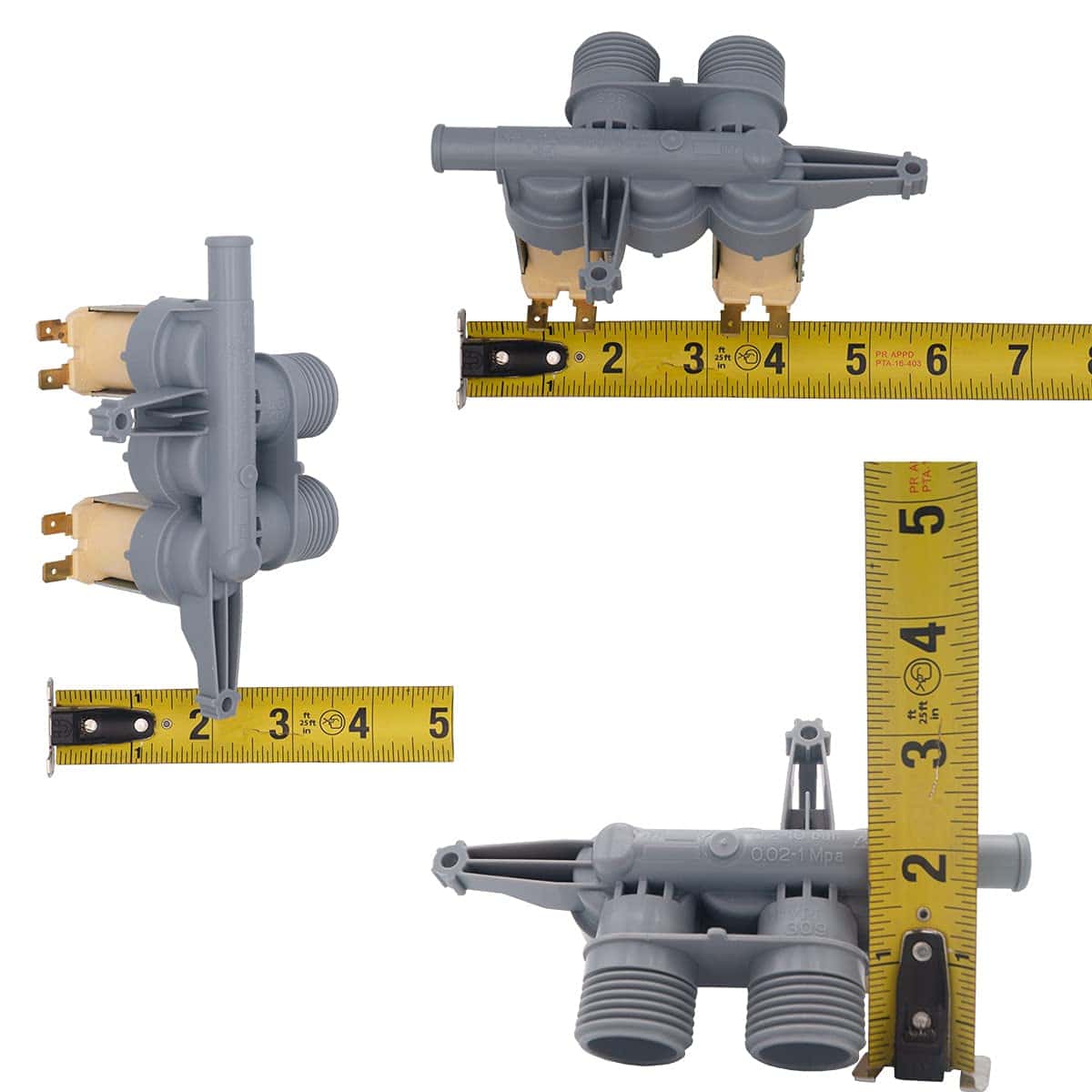 Válvula de entrada de agua triple para -Gris - Imagen 3