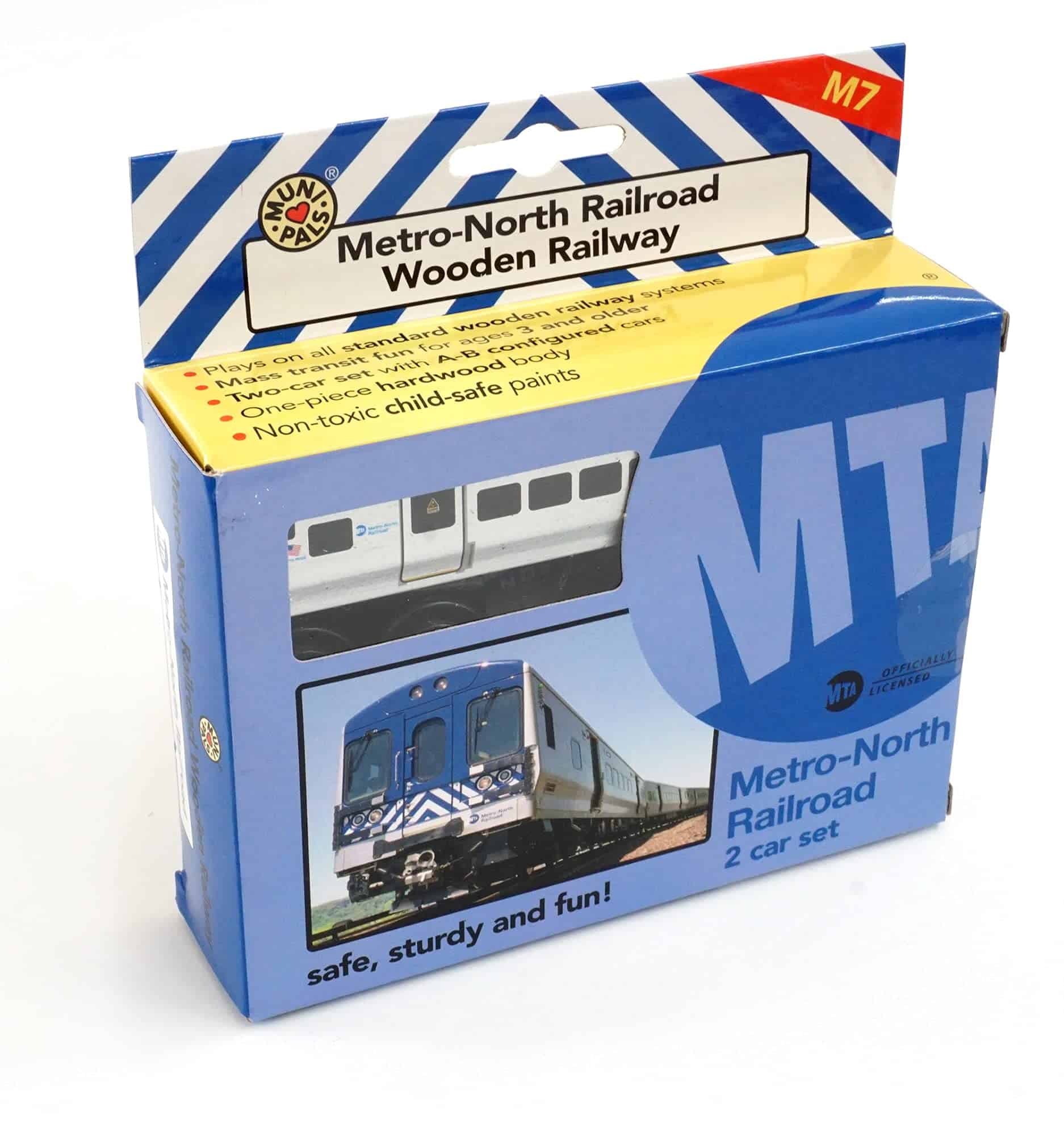 MUNI PALS Munipals Set de Tren de Madera de Metro North - Imagen 5