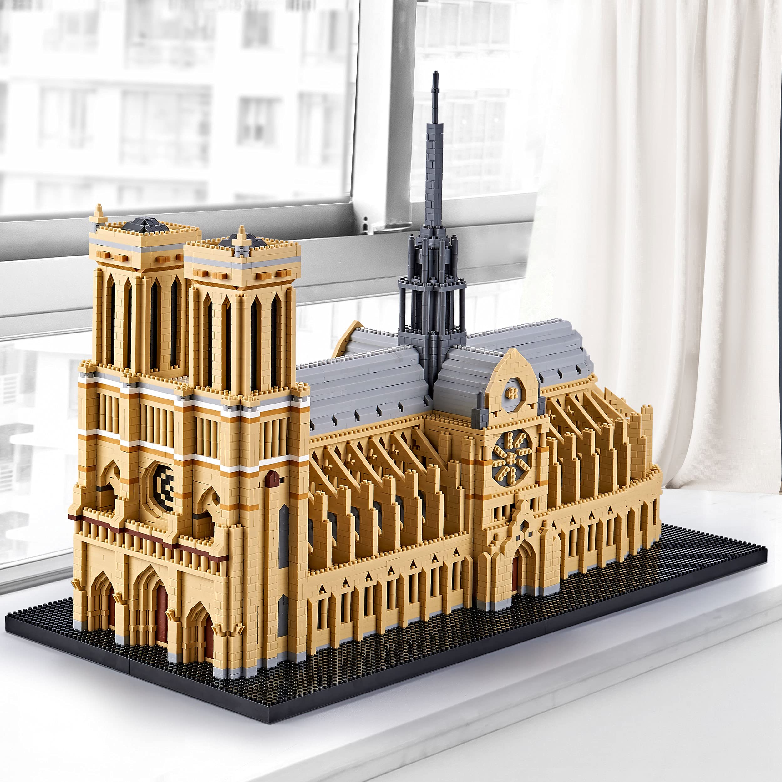 LUKHANG Big Architecture Model Kits Notre Dame Micro Blocks - Imagen 6