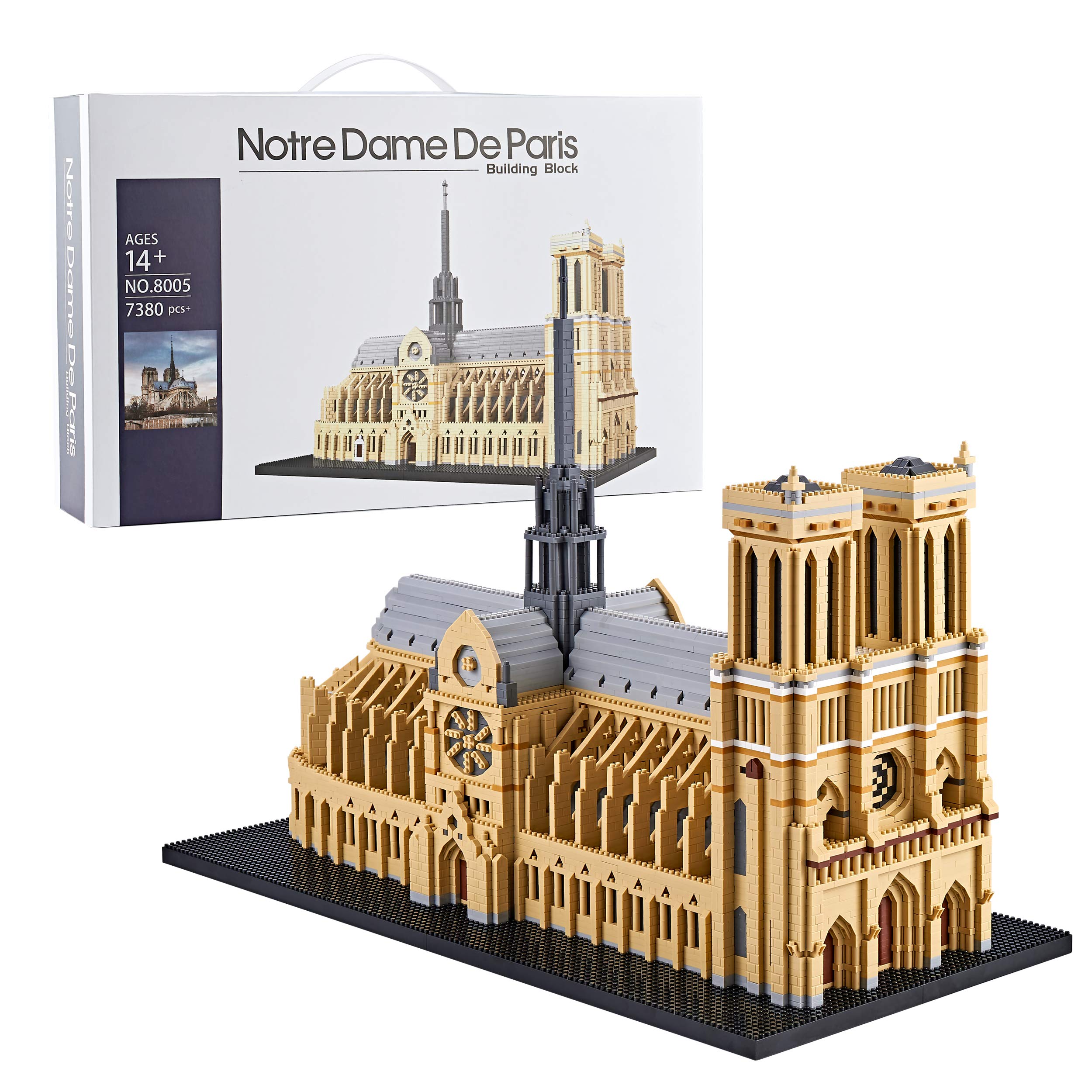 LUKHANG Big Architecture Model Kits Notre Dame Micro Blocks
