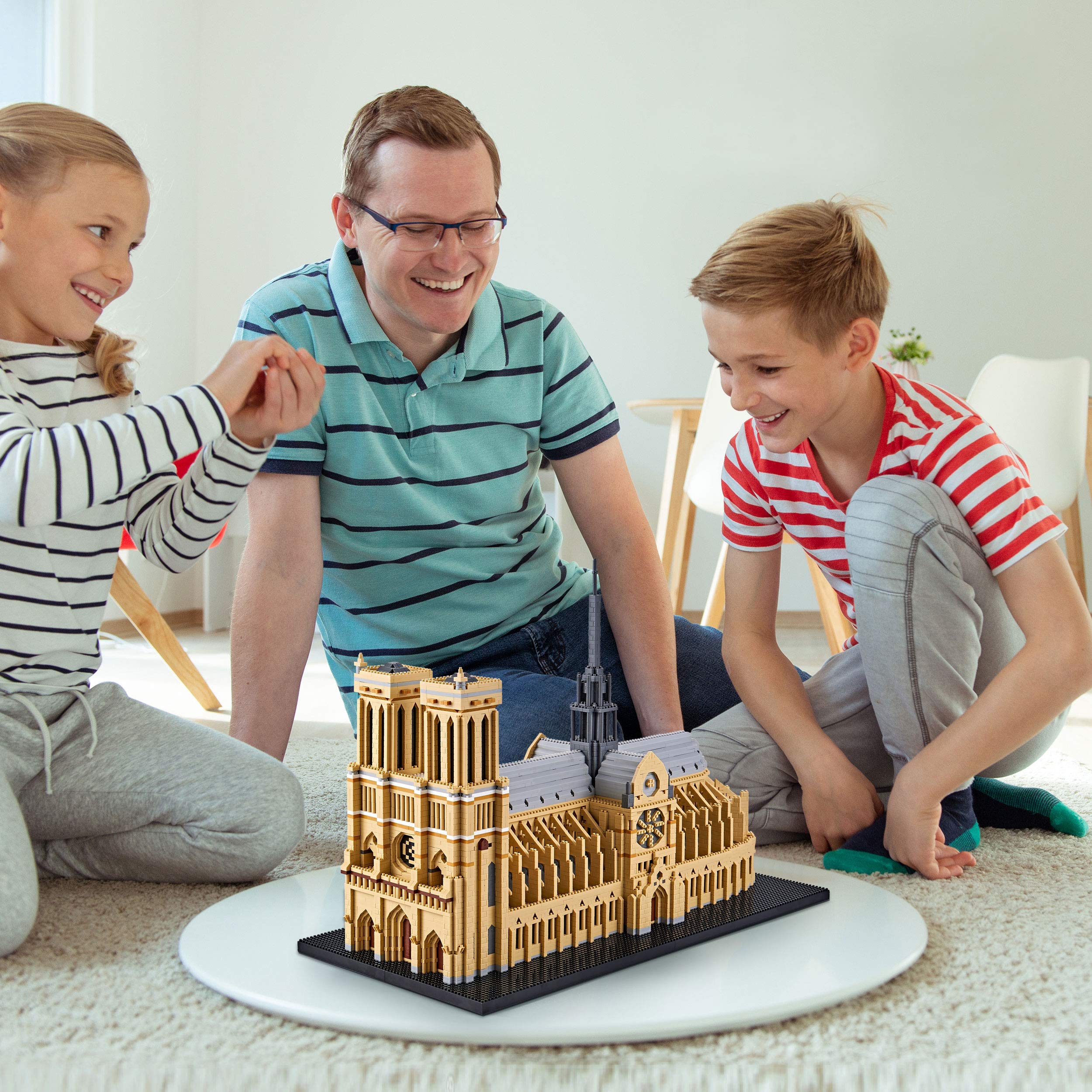 LUKHANG Big Architecture Model Kits Notre Dame Micro Blocks - Imagen 7