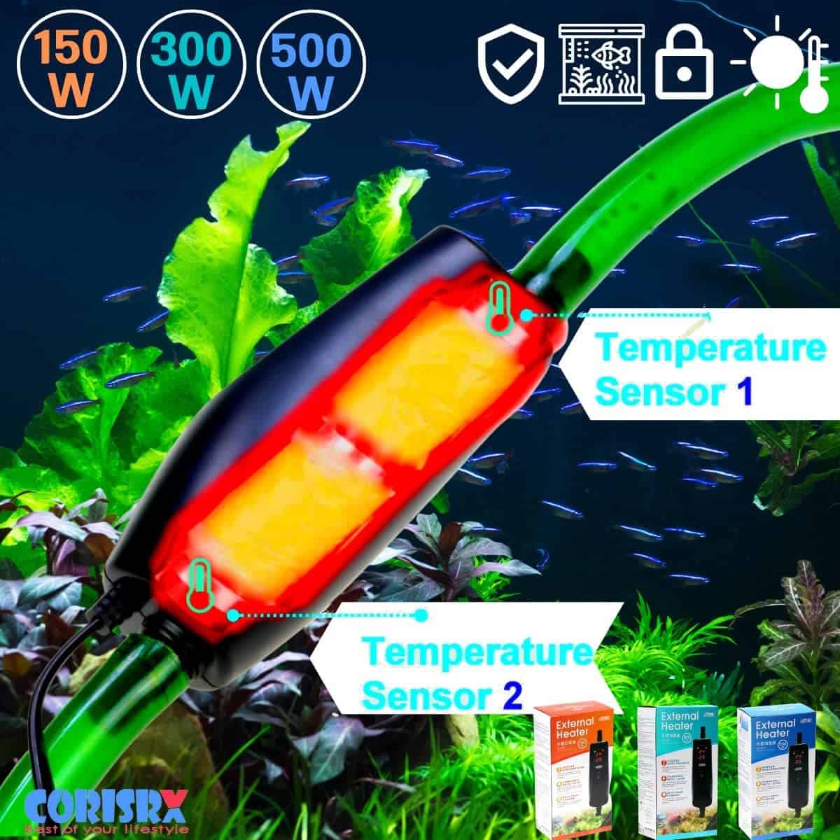 Calentador externo en línea CORISRX 150w/300w/500w para - Imagen 8