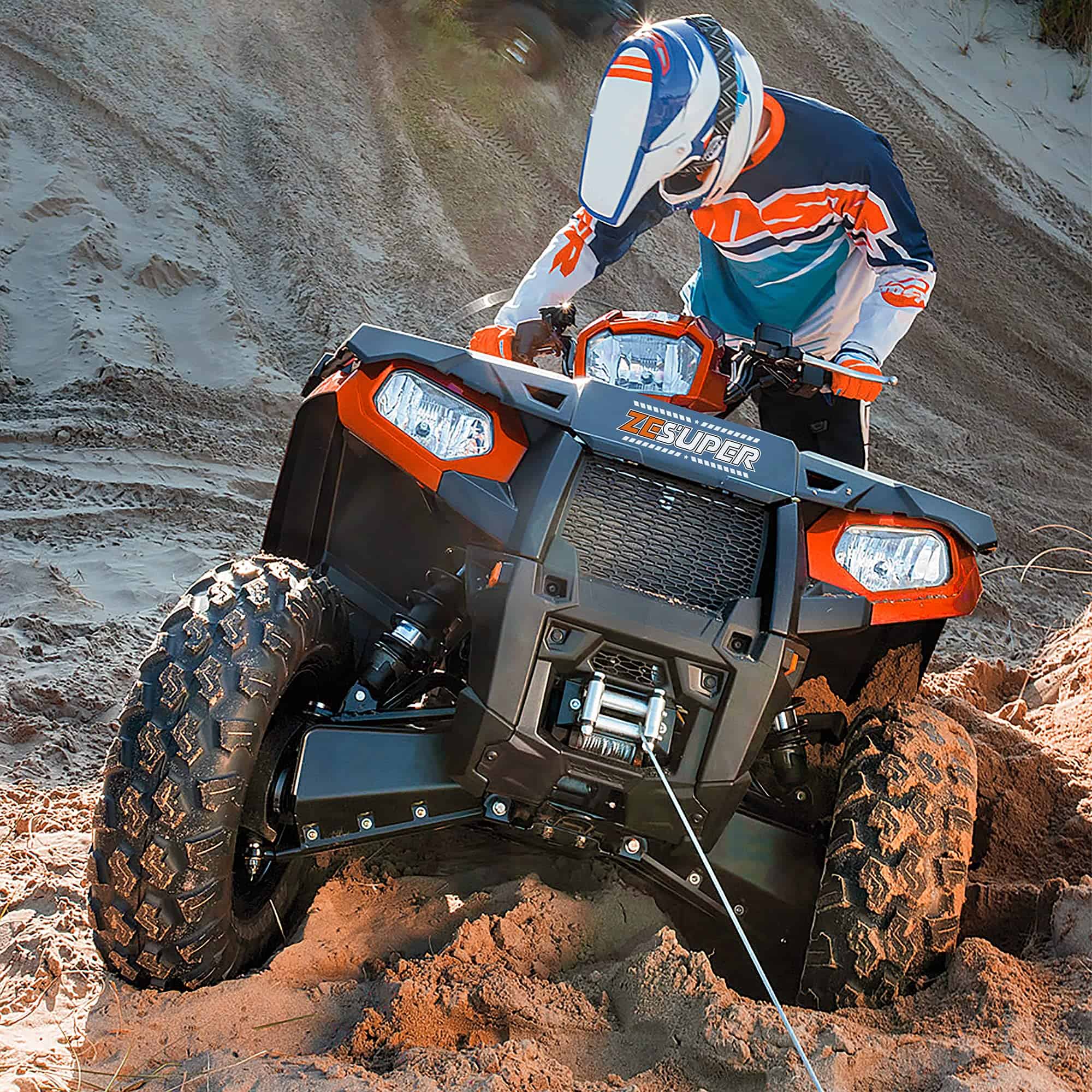 Malacate Impermeable ZESUPER de 4500 lb con Cable de Acero - Imagen 8