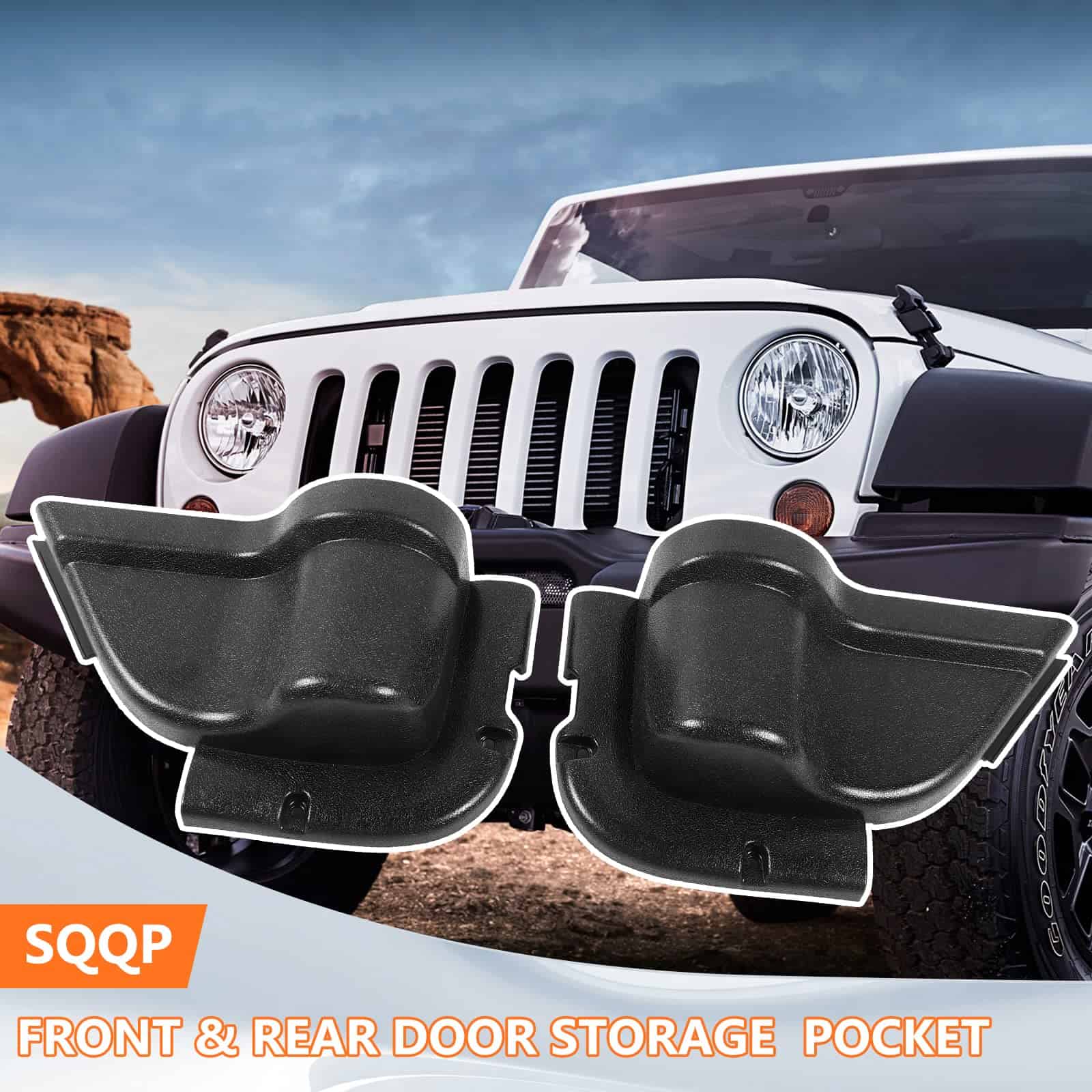 Caja de almacenamiento delantero y trasero para la puerta, - Imagen 8