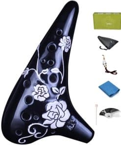 Ocarina ZYCSKTL en Forma de Submarino con Relieve de Rosa,