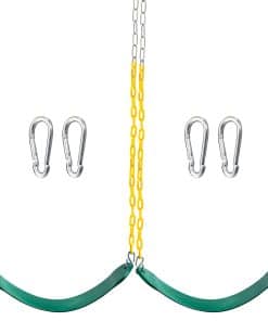 TURFEE 2 Pack Columpios Verdes Resistentes con Cadena de