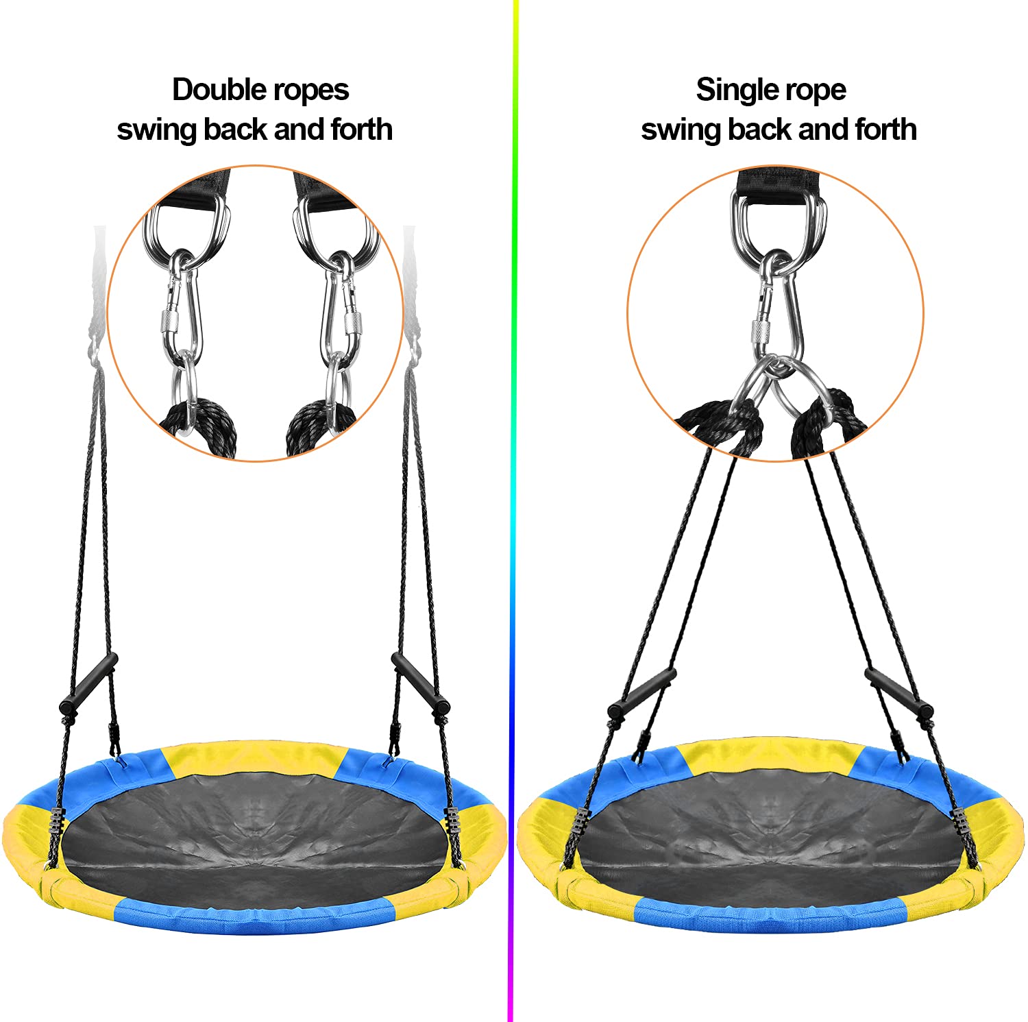Columpio de árbol con forma de platillo Treeswin de 46 - Imagen 4