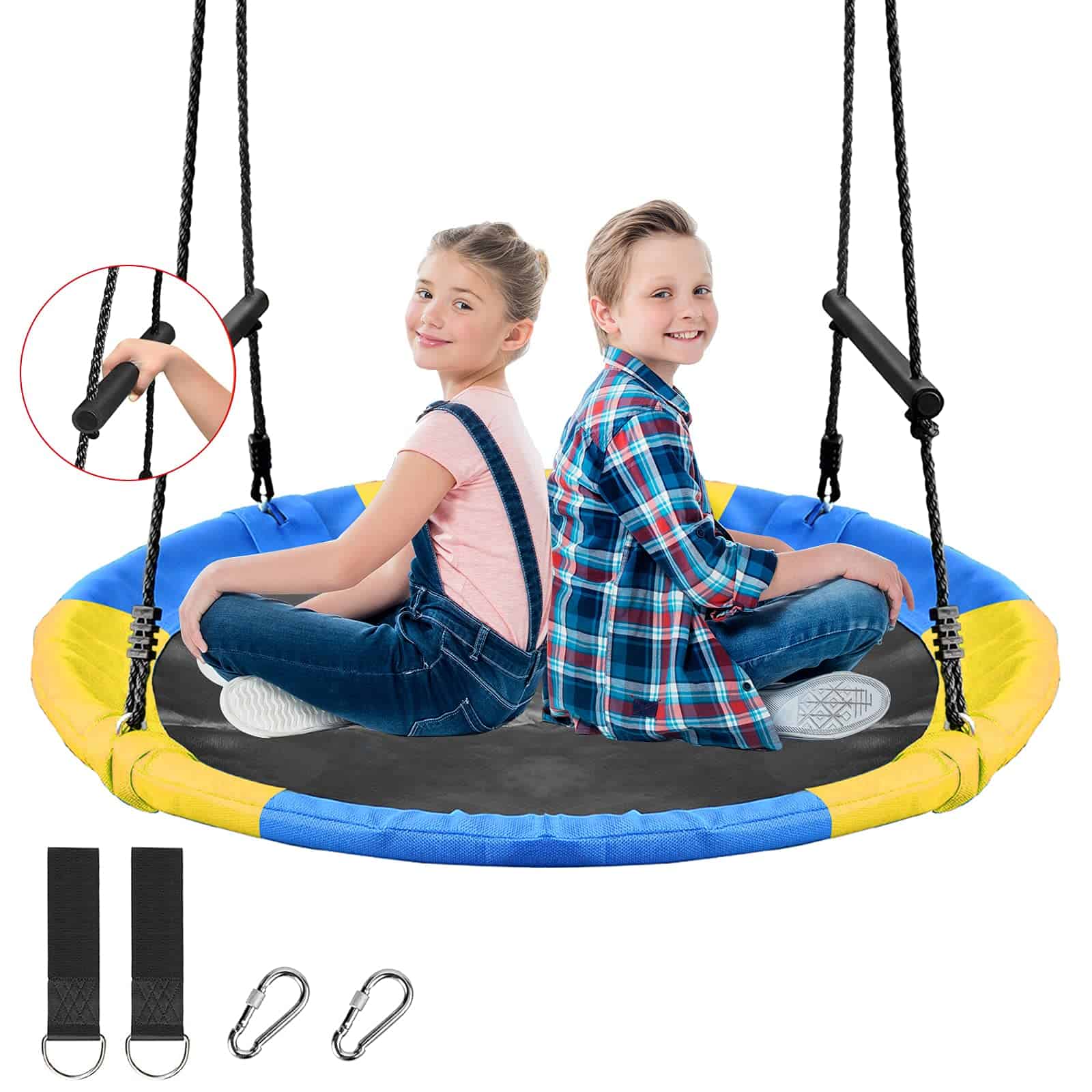 Columpio de árbol con forma de platillo Treeswin de 46