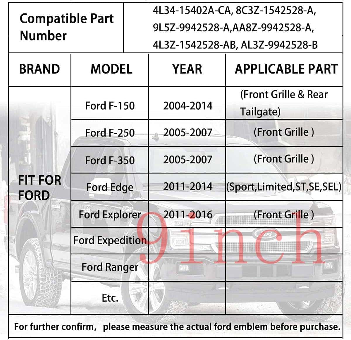 Emblema de parrilla delantera o emblema trasero iluminado - Imagen 4