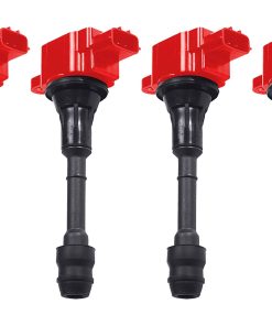 ENA Juego de 4 Bobinas de Encendido Rojas para Nissan 2002