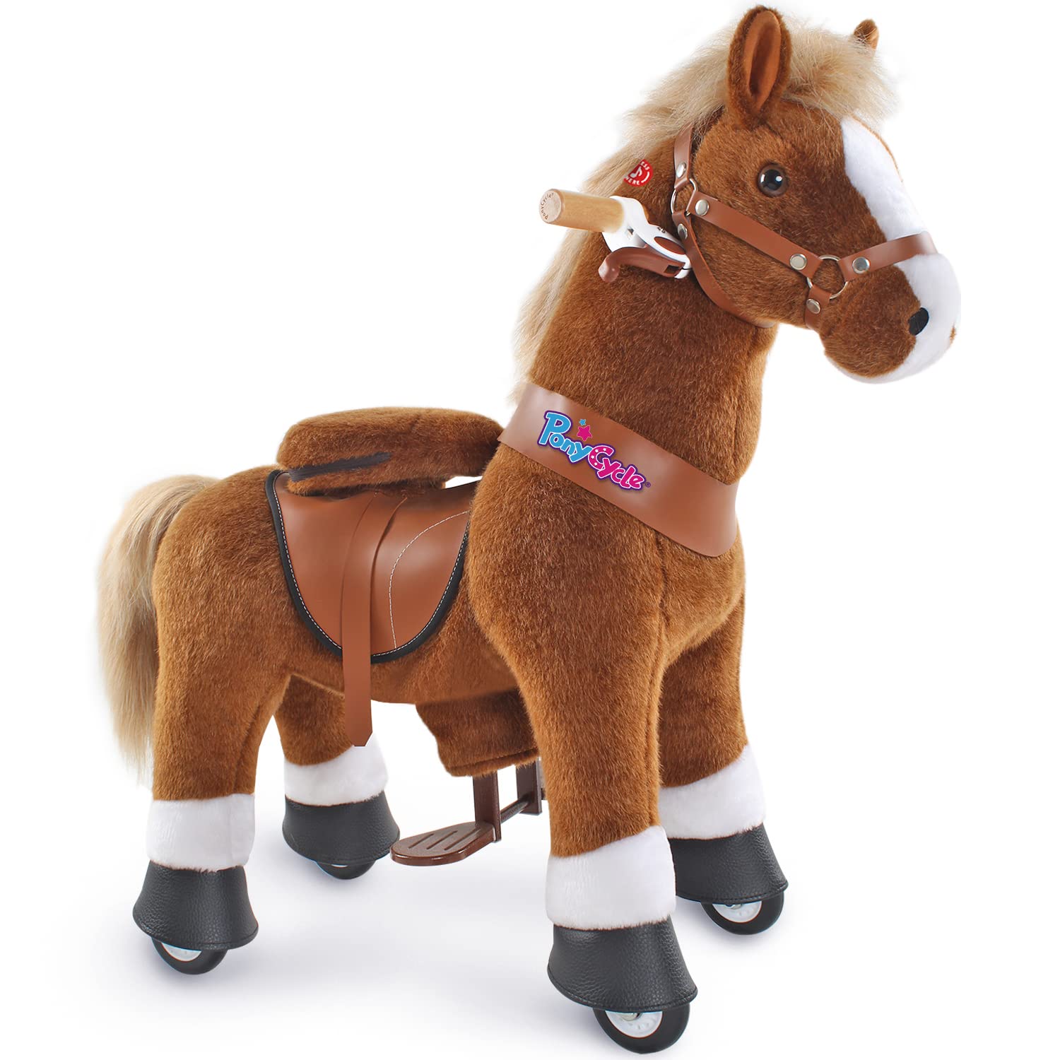 PonyCycle Ride on Horse Toy Plush Walking Animal Modelo