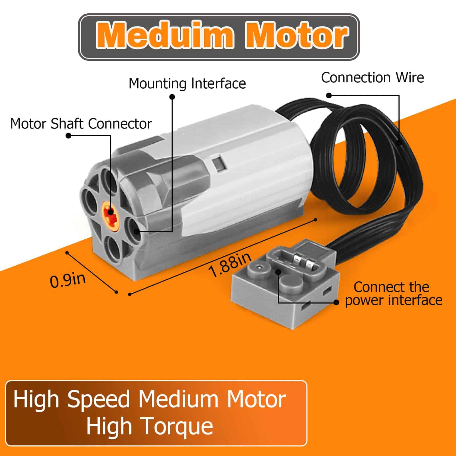 ZMBlock Kit de Motor 4 en 1 Motor Eléctrico Función de - Imagen 6