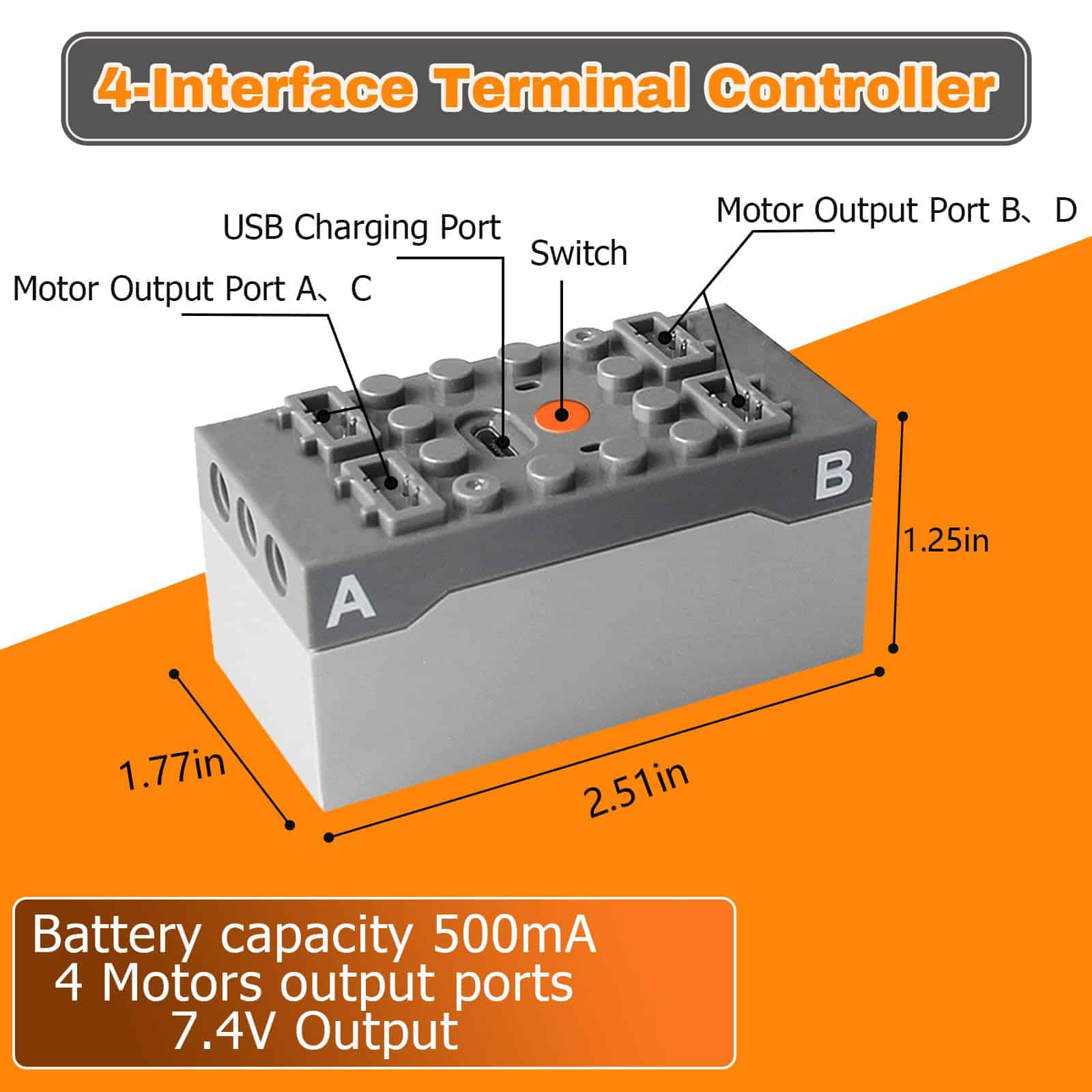 ZMBlock Kit de Motor 4 en 1 Motor Eléctrico Función de - Imagen 4