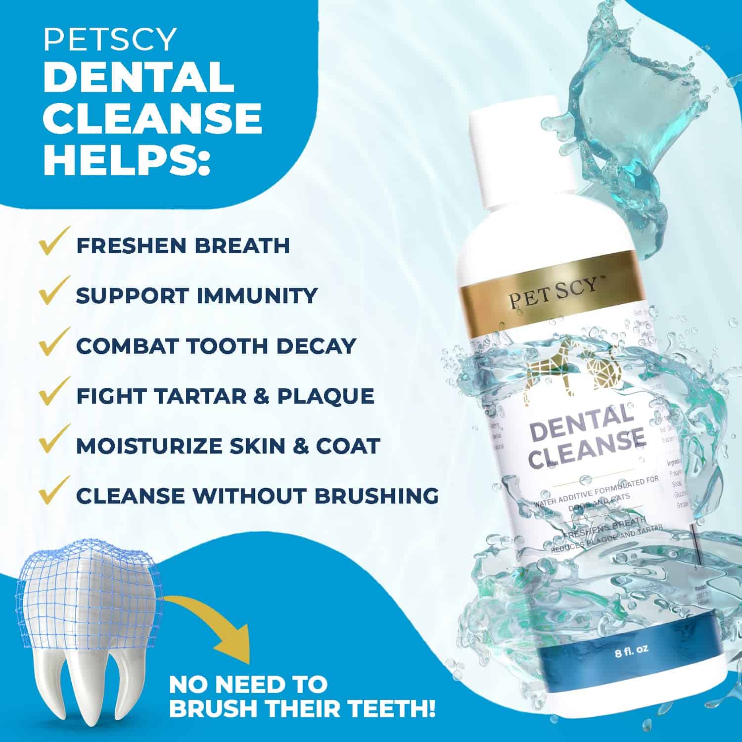 Petscy - Limpieza Dental, Removedor de Sarro para Gatos y - Imagen 5
