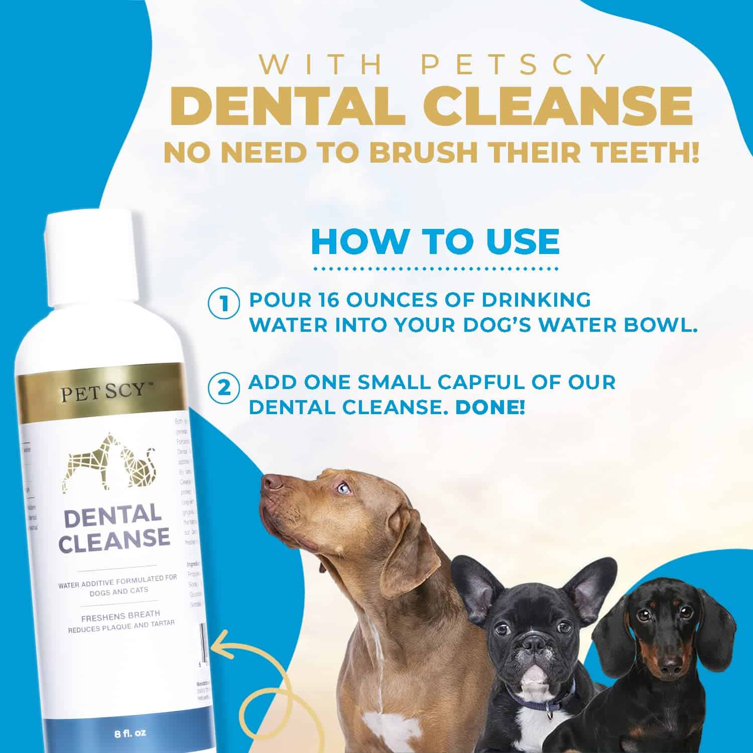 Petscy - Limpieza Dental, Removedor de Sarro para Gatos y - Imagen 4